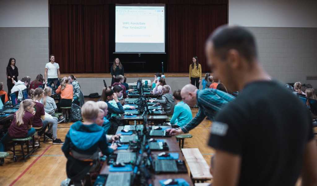 Programming academy event for kids at "Pasaulio Lietuviu Centras" (Lithuanian World Center, Lemont, IL).